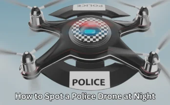 how to spot a police drone at night