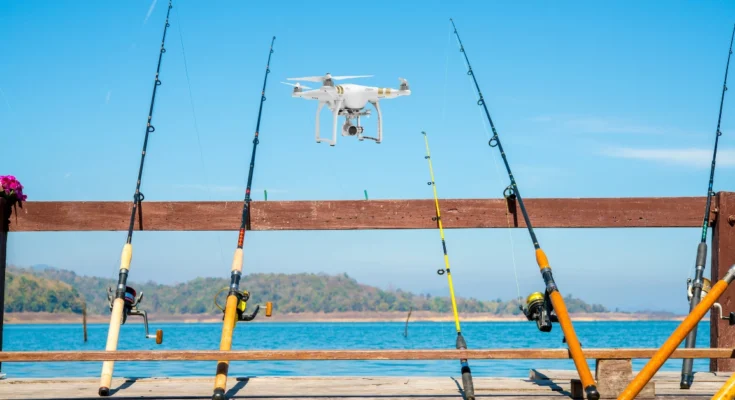 fishing by drone