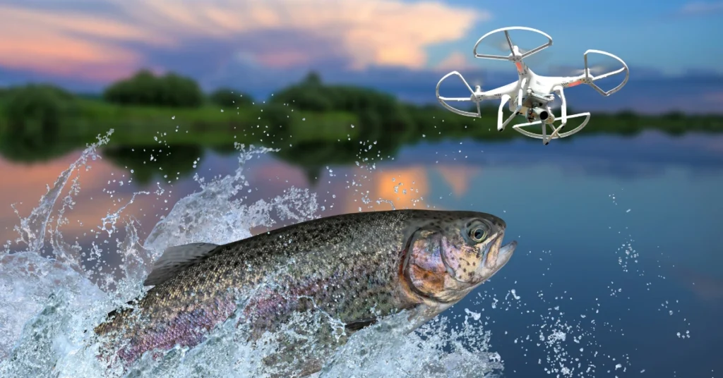 fishing by drone