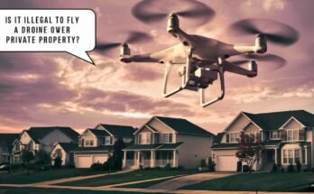 is it illegal to fly a drone over private property